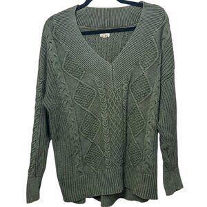 Aerie Oversized Cable Knit Sweater